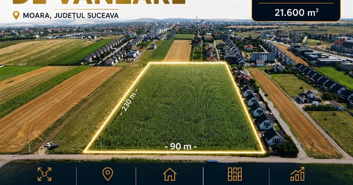 216 ari • lângă Campusul USV Moara Ideal pentru dezvoltare rezidențială