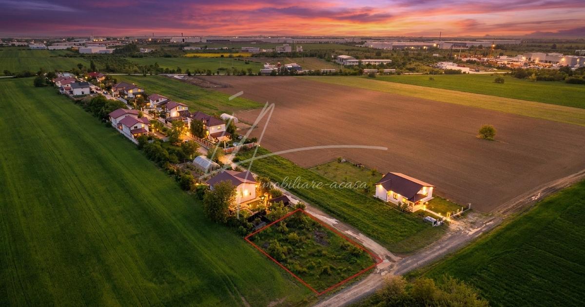 Teren intravilan in zona rezidentiala, la 1 km de A0 si A1