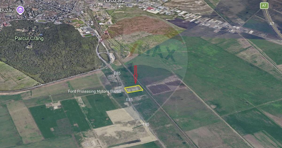 Teren intravilan 15.000 mp cu autorizatie I E85 Buzau