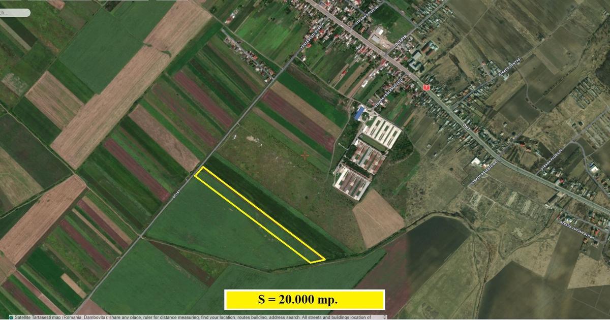 Ocazie ! Tartasesti, 20.000 mp. teren intravilan, ideal constructii