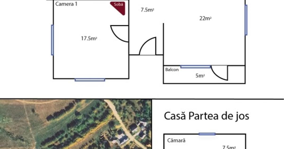 Casă de vânzare cu teren 35 ari în satul Prislop, comuna Boiu Mare, Maramureș