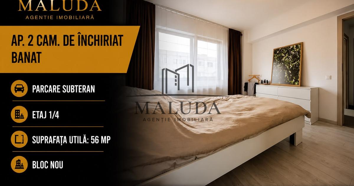 Apartament de inchiriat cu 2 camere, Banat