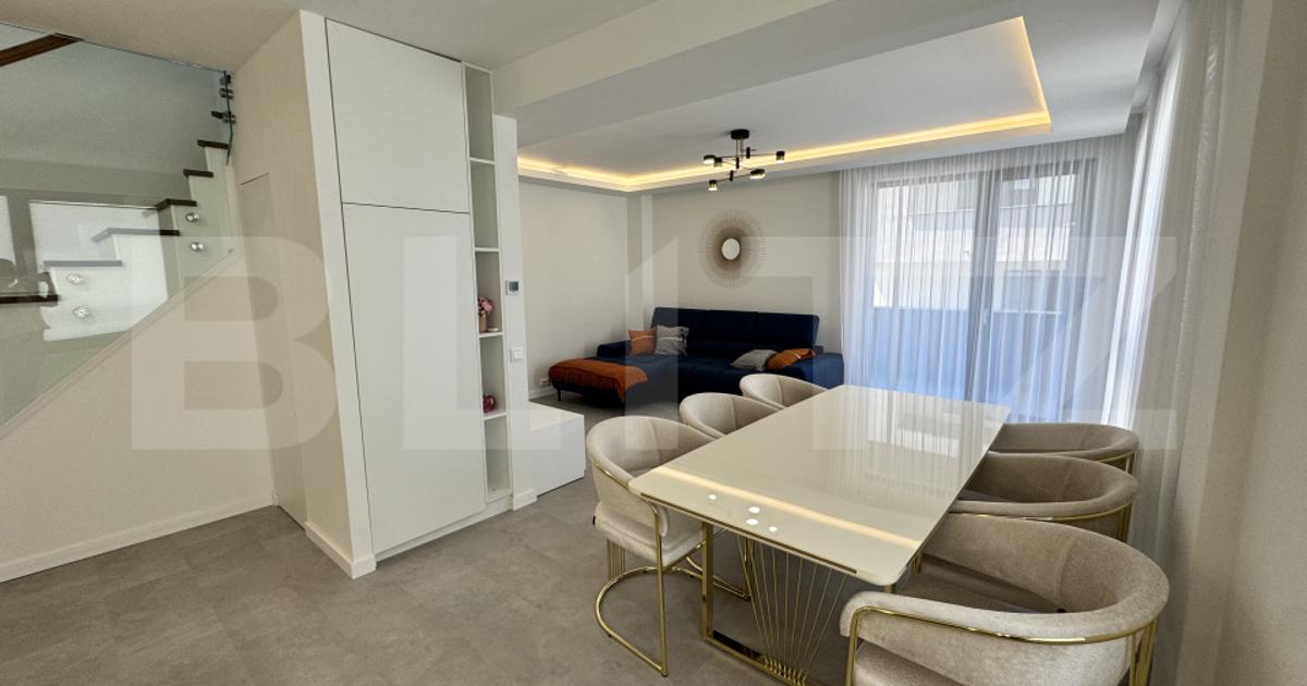 Apartament modern, la prima închiriere, într-un complex rezidențial privat