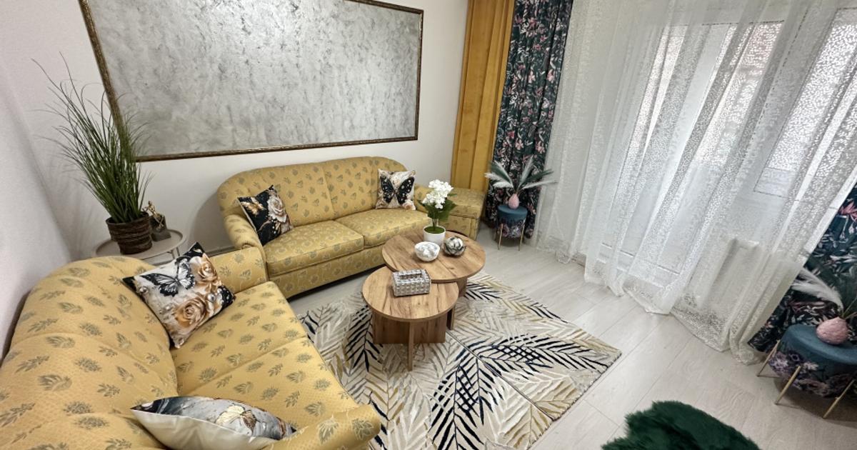 Apartament 2 camere Deco 57 mp. 2 Balcoane Boxa Finisat Mobilat SubStadion