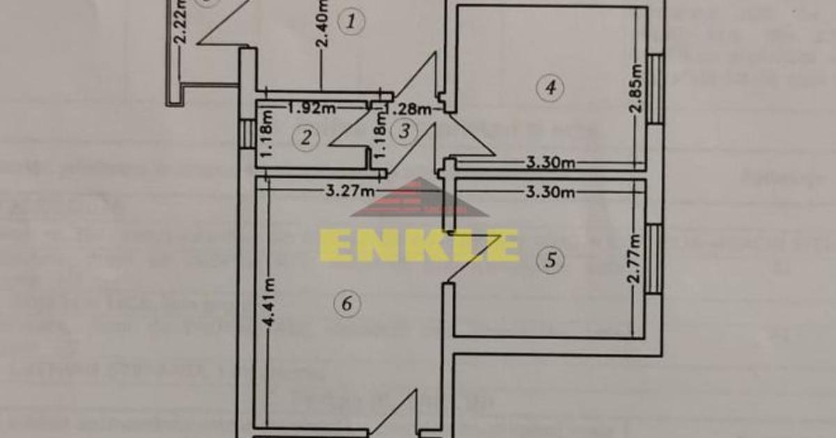Apartament 3 camere – Etaj 1 – Zona Școala 7