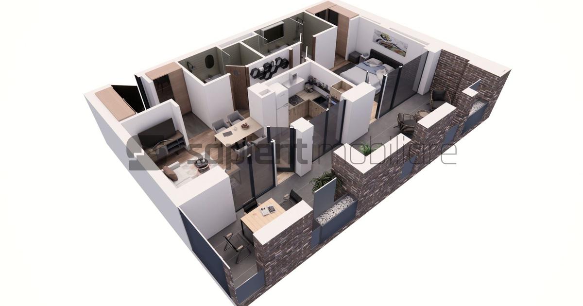 Apartament nou, modern cu 2 camere - Ultracentral -  Cuza Voda
