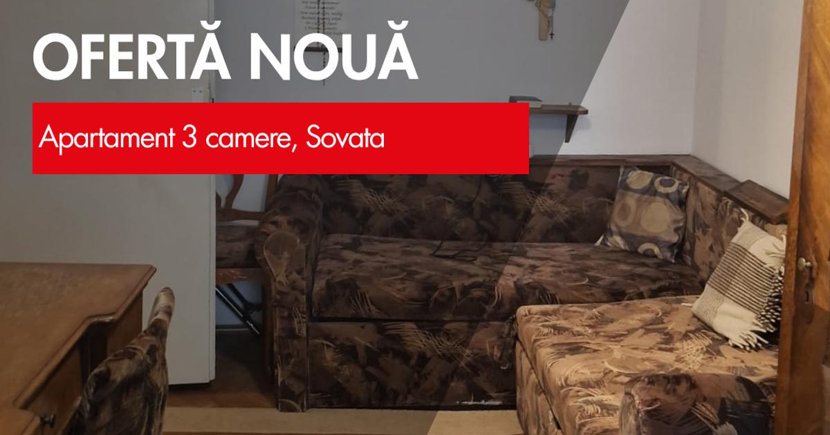 DE VÂNZARE APARTAMENT CU 3 CAMERE