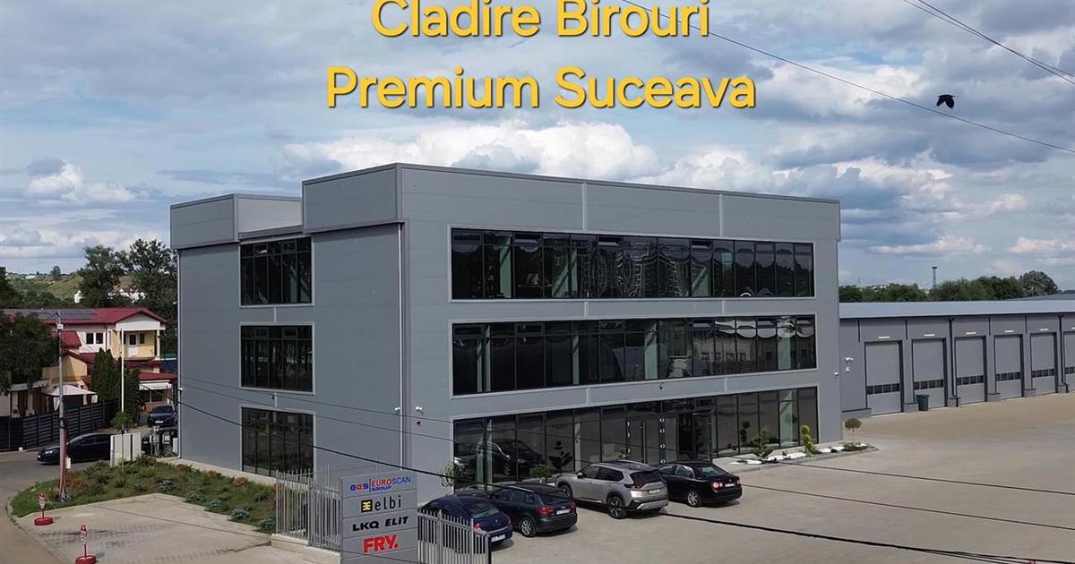 Clădire de Birouri Premium de Închiriat în Suceava | 1.398 mp Uti