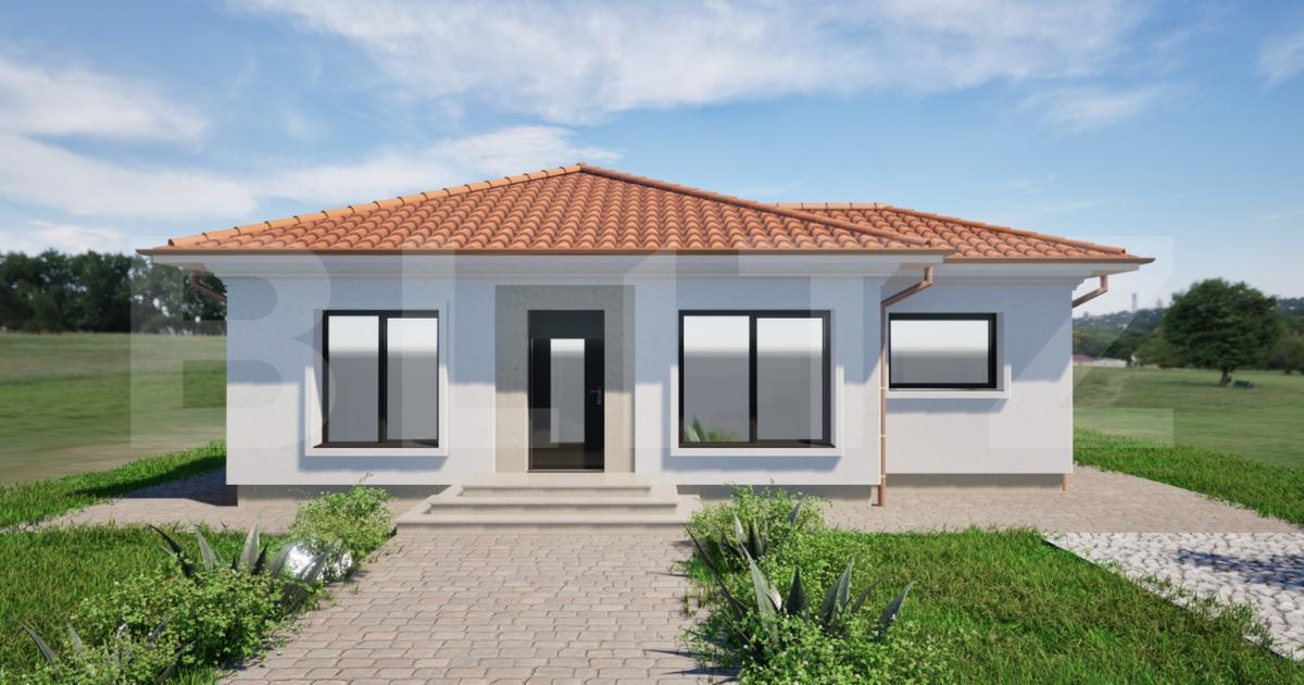 Casa individuala cu 4 camere in stil mediteranean,353 mp teren,Micesti