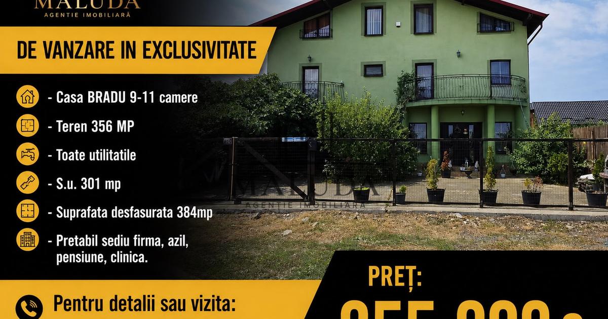 Casa de vanzare, pretabil sediu firma, azil, clinica, pensiune