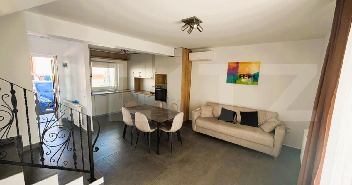 Duplex, 3 camere, 100 mp utili, toate utilitatile, Lisaura
