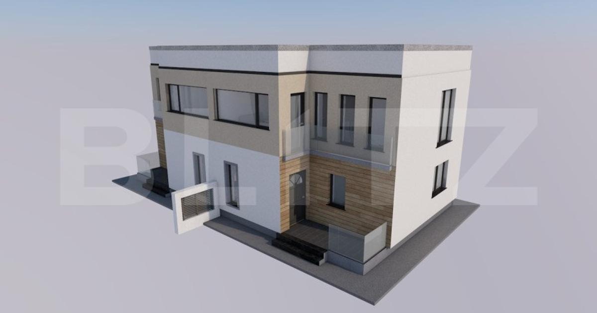 Duplex modern, 3 camere, 110 mp utili, 220 mp, teren, zona Burdujeni