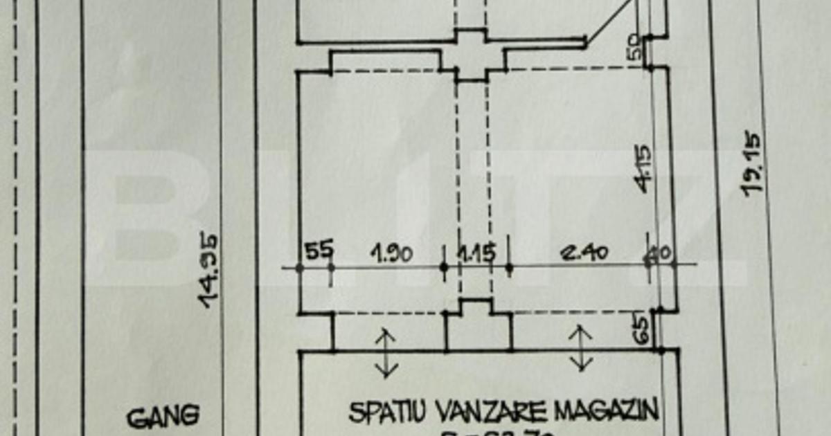Spațiu comercial de închiriat, 80 mp – Ultracentral, zonă pietonală