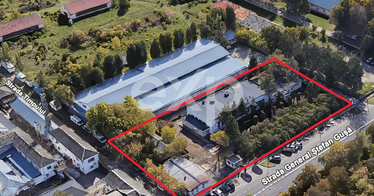 Proprietate de vânzare pentru investiție–teren 3874mp+construcții 989mp, Bacău