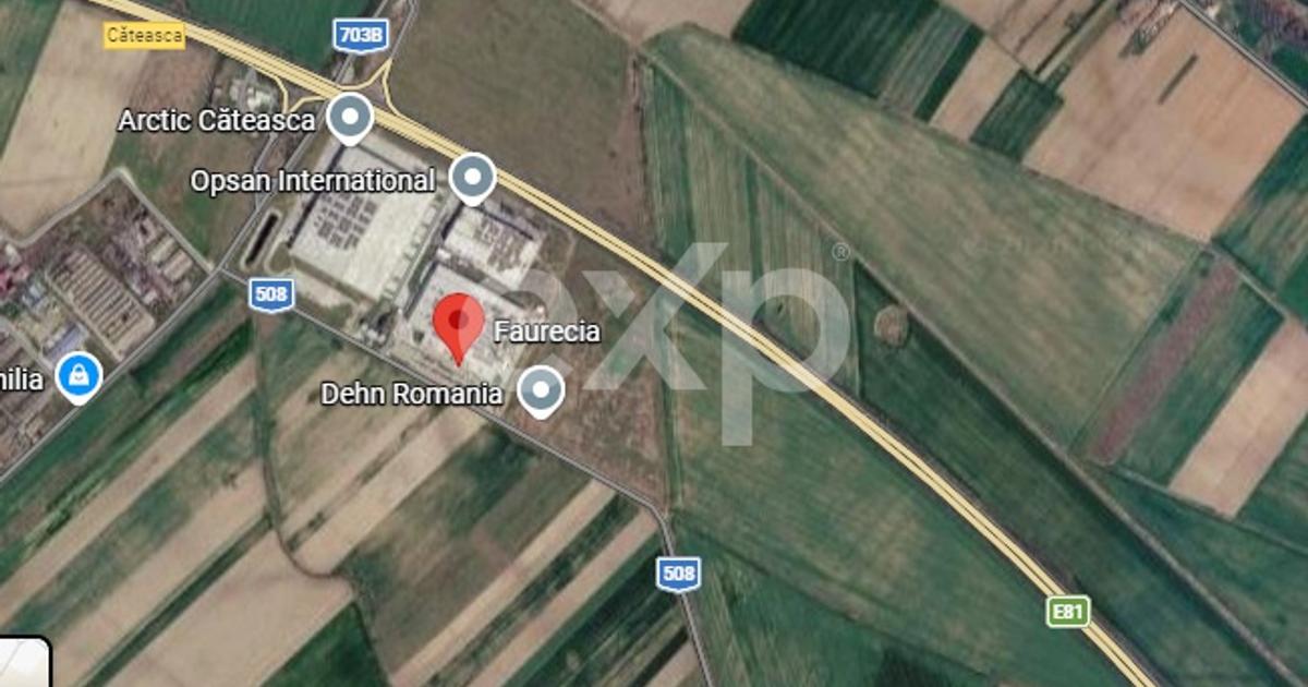 Teren extravilan 154.047 mp | Deschidere A1 Pitești – București | Căteasca