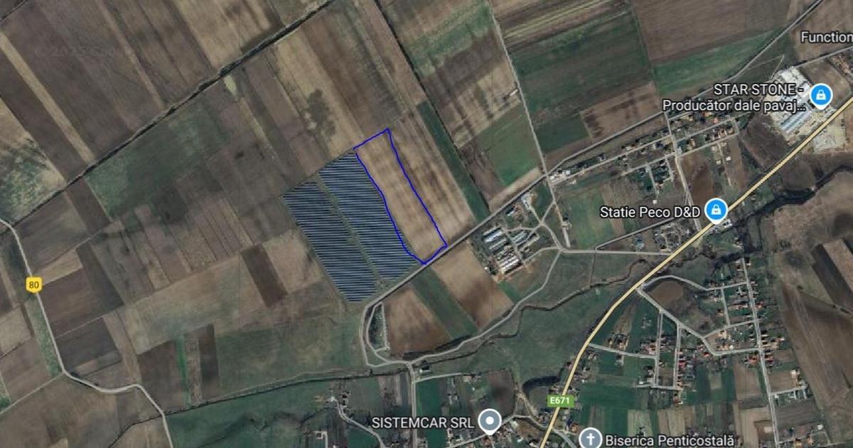 Proprietar vand teren pretabil pentru parc fotovoltaic- 6 ha  NOJORID