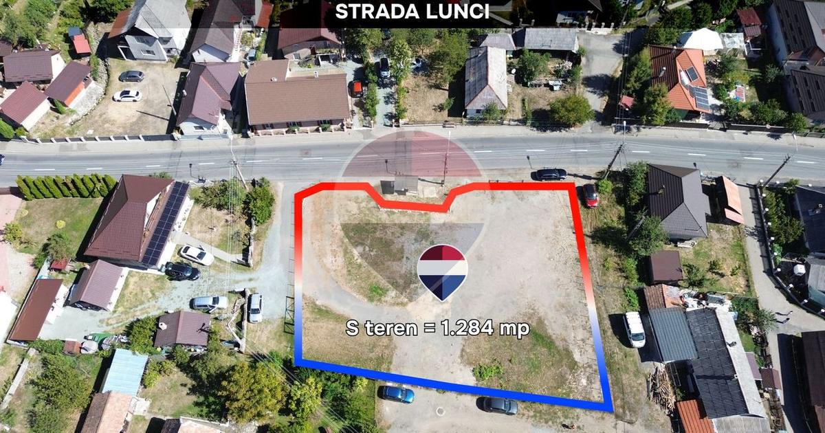 Teren de închiriat cu front generos  Baia Mare–Firiza