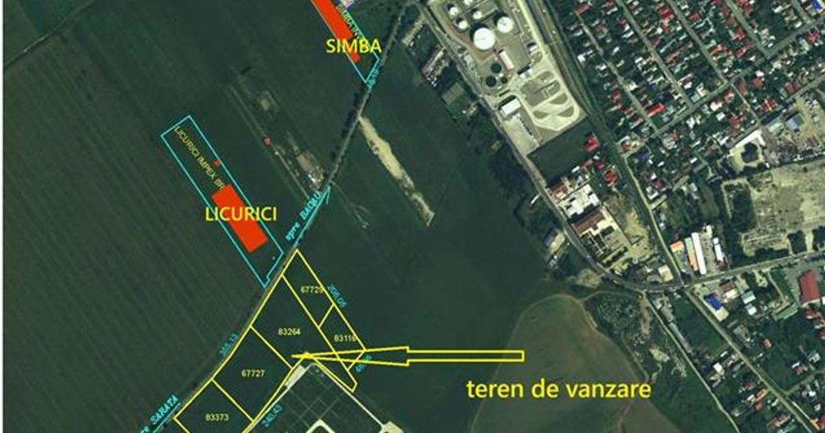 Teren intravilan 43.000 mp - deschidere 356 ml - Exclusiv PROHOUSE