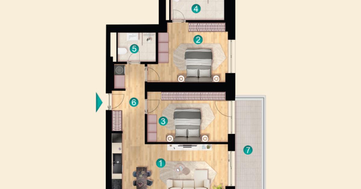Apartament cu 3 camere în zona Pipera, Sector 1