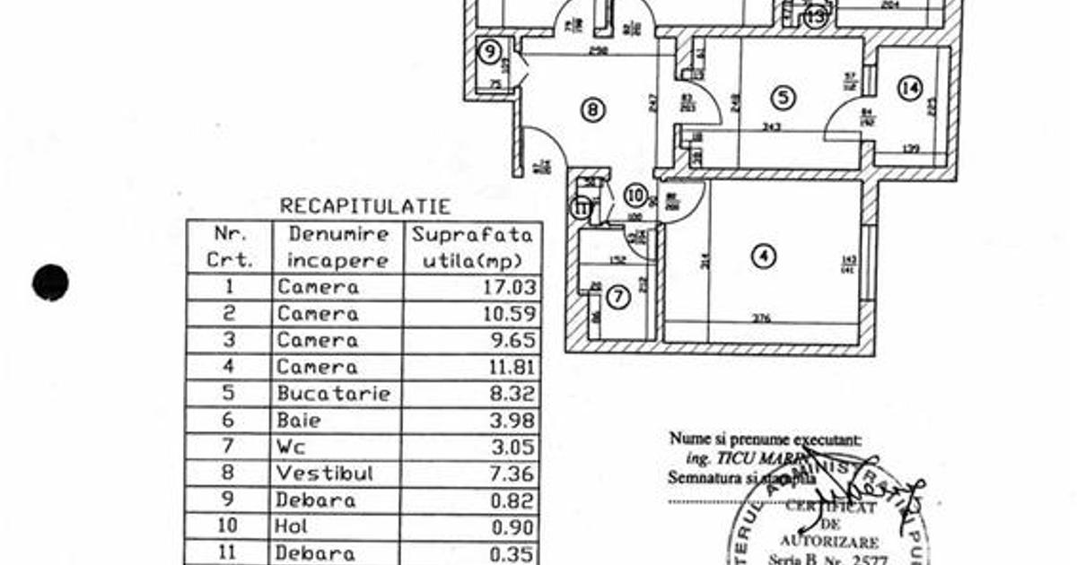 Apartament decomandat cu 4 camere în zona Dristor, Sector 3