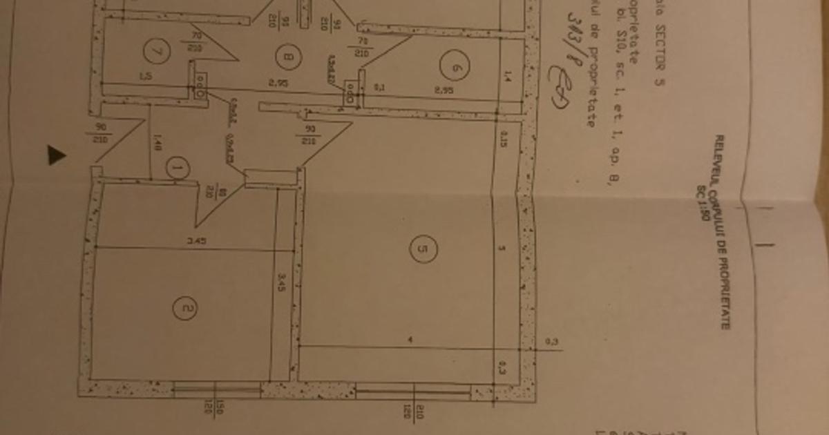 Apartament nedecomandat cu 3 camere în zona 13 Septembrie, Sector 5