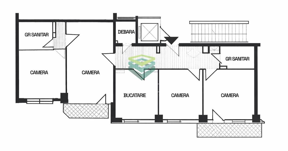 Apartament semidecomandat cu 4 camere în zona Ultracentral, Ultracentral