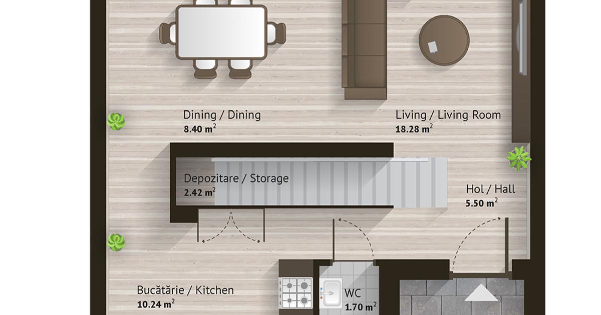 Casă 82 mp cu 3 camere în zona Est, Sector 3